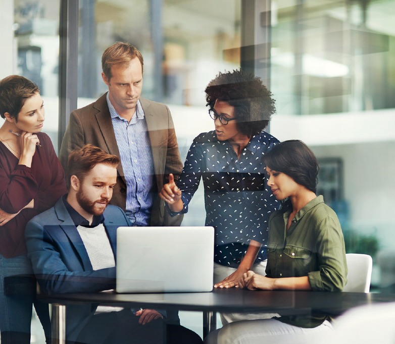People using IT managed services