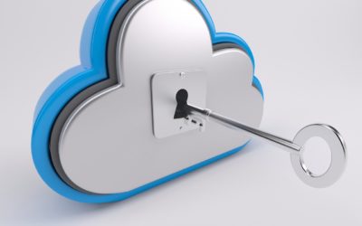 Key and cloud security icon