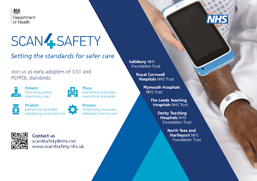 NHS Scan for Safety poster