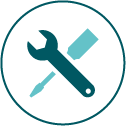 Utilising The Right Tools Benefits Icon